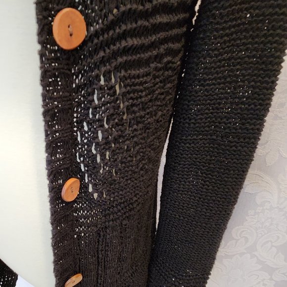 BCBG Maxazria Black Knit Sweater - Picture 6 of 15